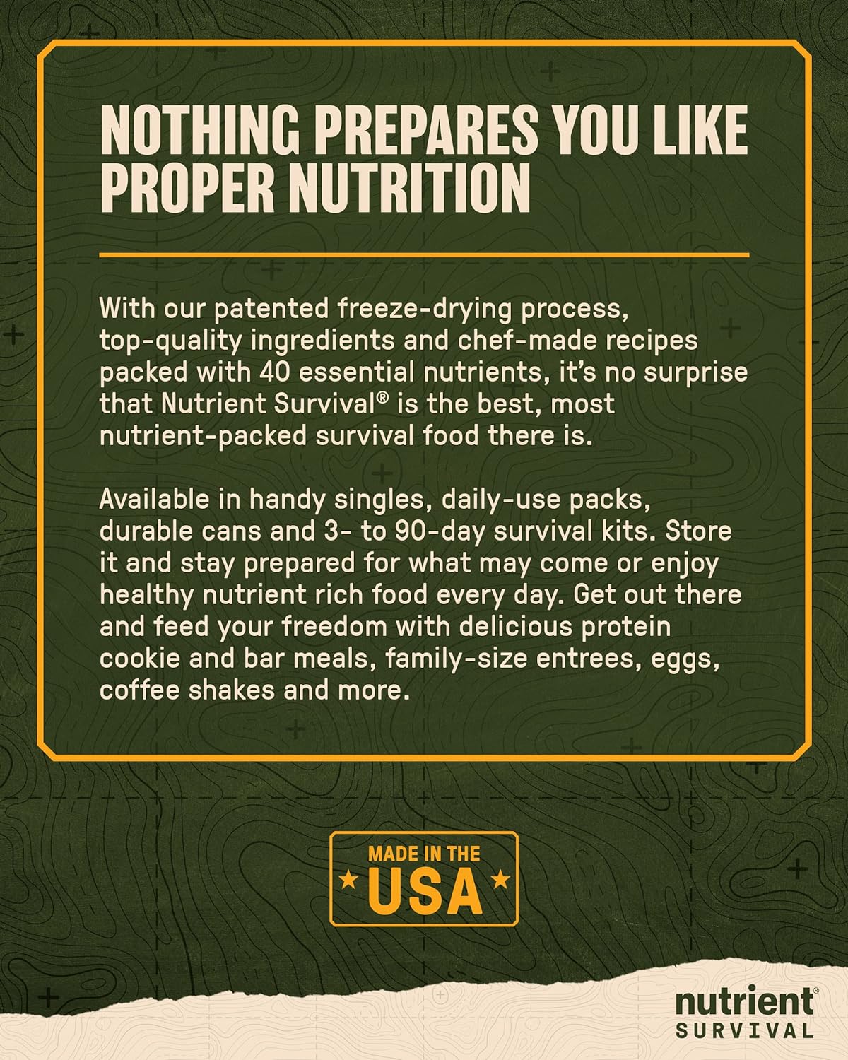 Nutrient Survival Essentials Vitamin Powdered Milk,Vitamin Butter Powder, Powdered Eggs Blend, Freeze Dried Prepper Supplies & Emergency Food Supply, Shelf Stable Up to 25 Years - Image 8